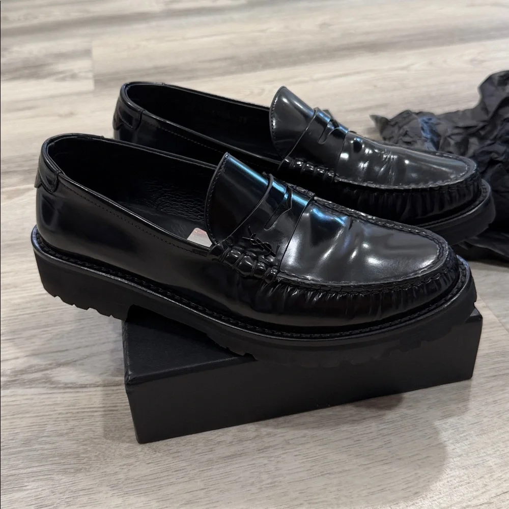 Saint Laurent Le Loafer Monogram Leather Penny